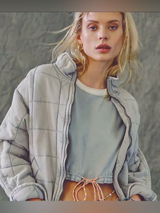 Free People Jackets & Blazers - Free People-Saltwater Khaki which is a discontinued colour . Style # 63857528.